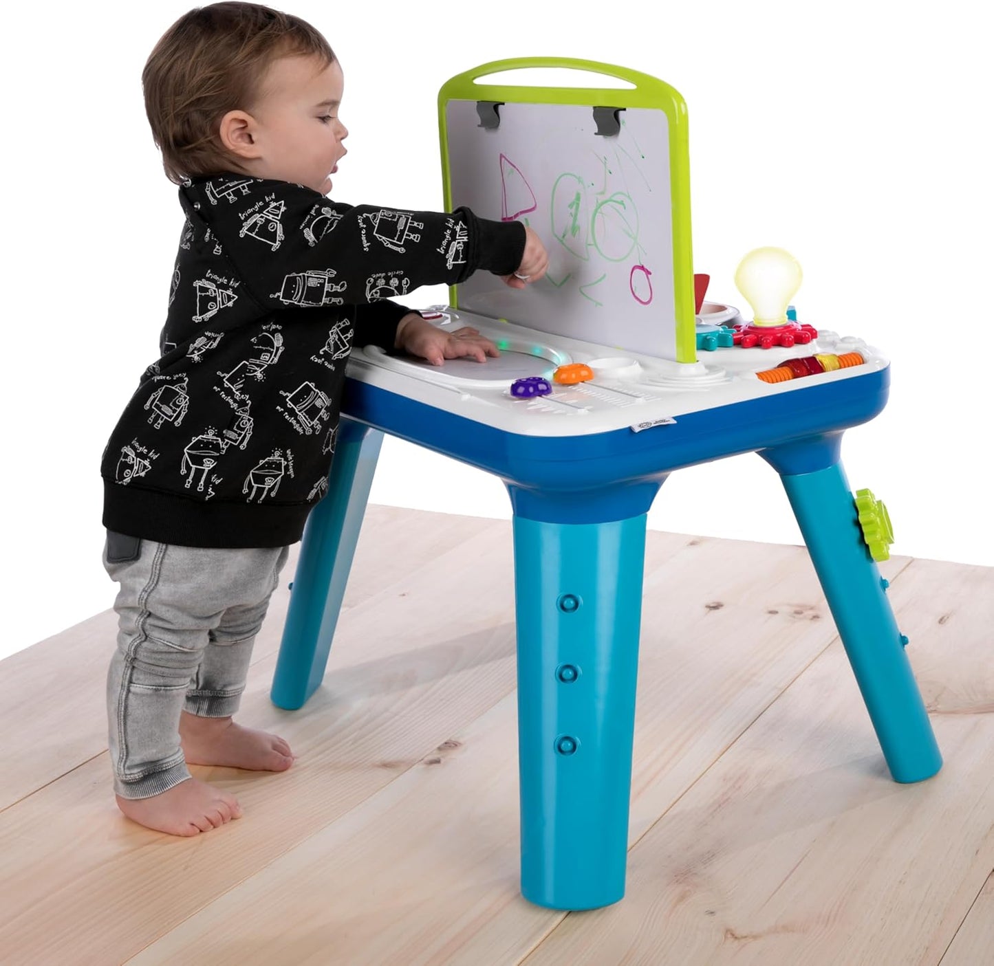 Baby Einstein Curiosity Table Activity Table Toddler Toy & Play Table, with Lights and Melodies, Montessori & STEAM Inspired, Ages 1, 2, 3, 4+