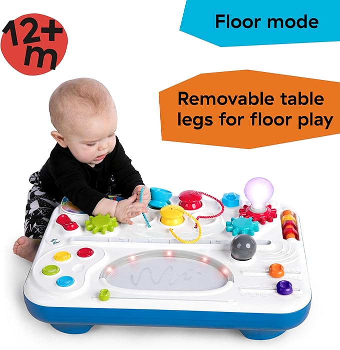Baby Einstein Curiosity Table Activity Table Toddler Toy & Play Table, with Lights and Melodies, Montessori & STEAM Inspired, Ages 1, 2, 3, 4+
