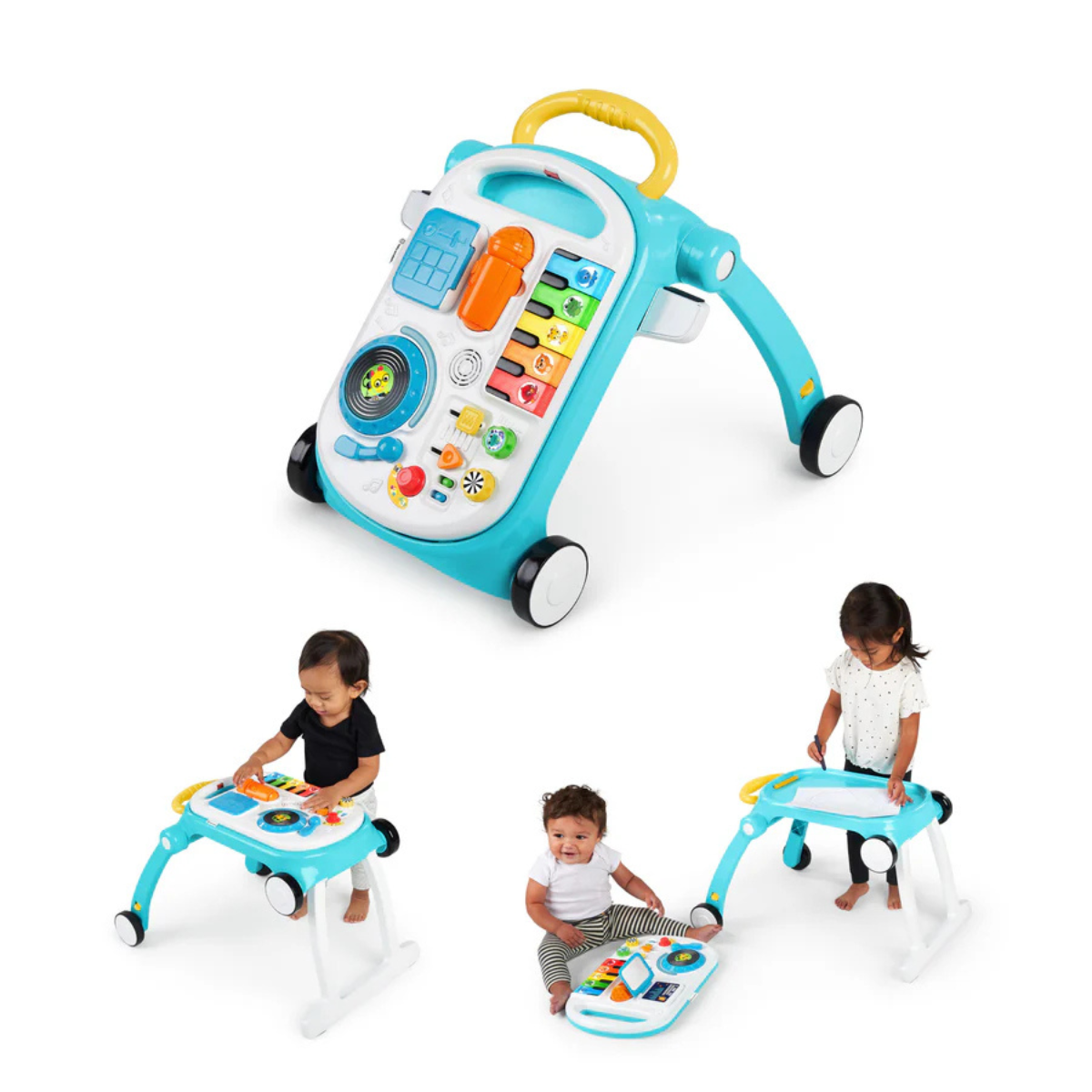Baby Einstein Musical Mix N Roll 4-in-1 Baby Walker and Activity Table