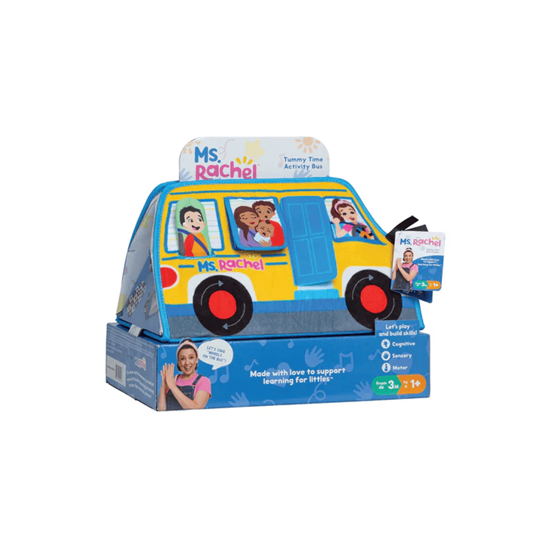Ms. Rachel Official Tummy Time Activity Bus - Interactive Playset